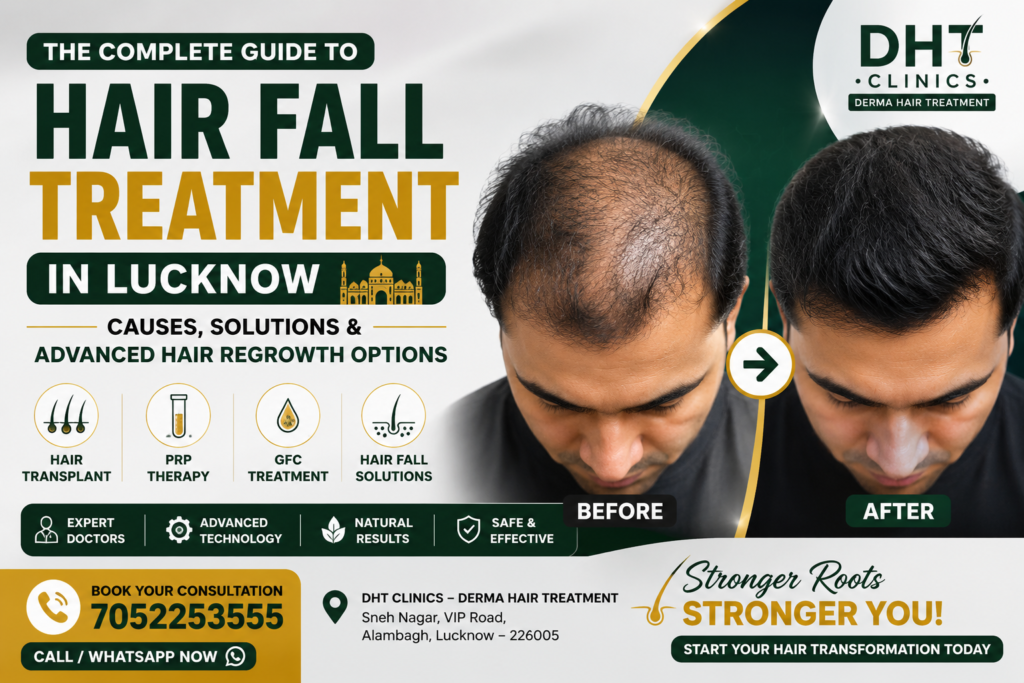 Best Hair Fall Treatment in Lucknow – Causes, Solutions & Advanced Hair Regrowth Options