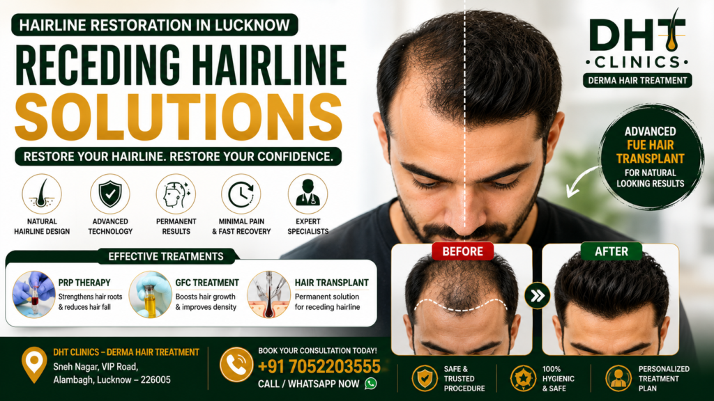 Hairline Restoration in Lucknow – Best Solutions for Receding Hairline & Natural Hair Growth