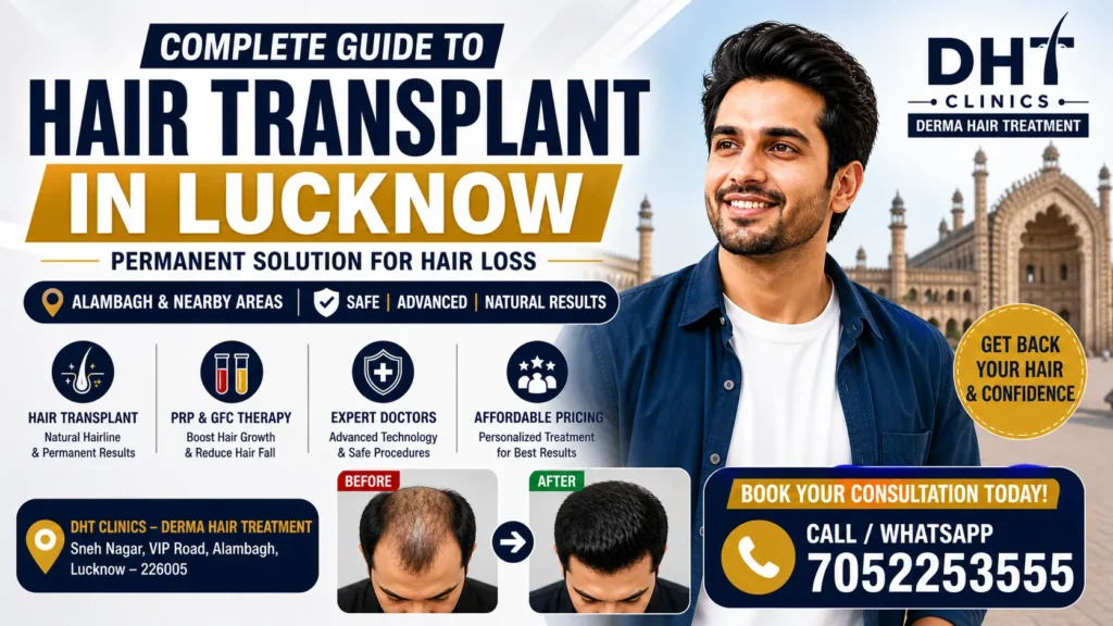 Hair Loss Treatment & Hair Transplant in Alambagh, Lucknow – A Local Guide for Natural Results