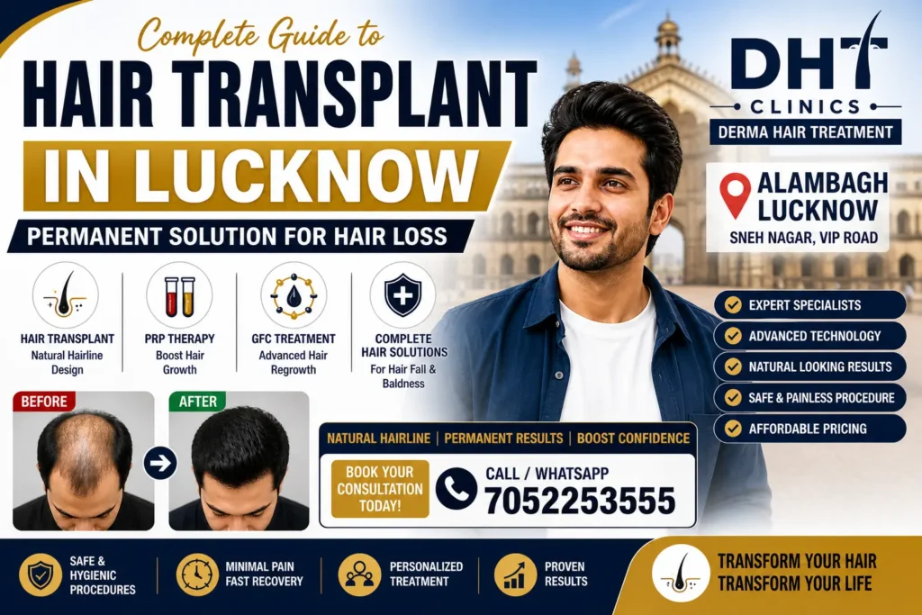Hair Transplant in Lucknow (Alambagh) – Permanent Solution for Hair Loss Near You