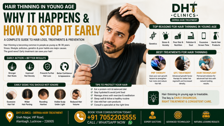 Hair Thinning in Young Age – Why People in Their 20s Are Losing Hair Early