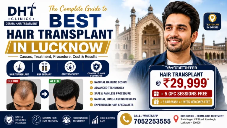 Best Hair Transplant in Lucknow – Complete Guide to Baldness Treatment at DHT Clinics
