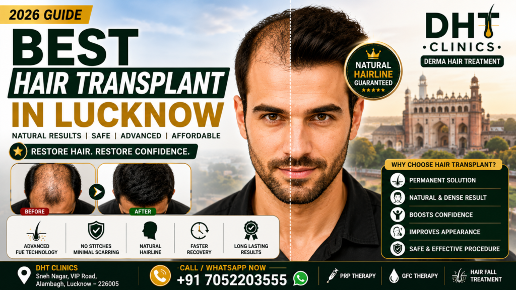 Best Hair Transplant in Lucknow (2026): Complete Guide to Cost, Procedure, Recovery & Choosing the Right Clinic